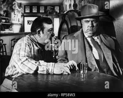 TAMIROFF,WELLES, TOUCH OF EVIL, 1958 Stock Photo