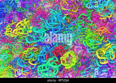 Messy Texture Renders Geometric, messy string, CGI composition. For web page, wallpaper ...