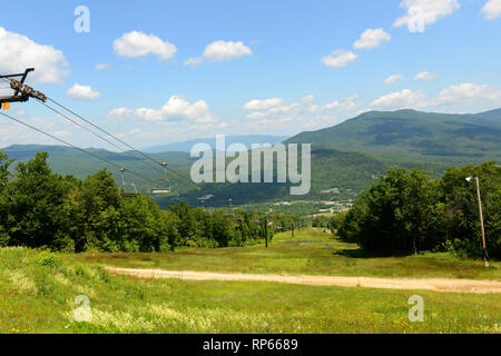 Mount Washington in summer, from summit of Mount Rosebrook, Bretton Woods, New Hampshire, USA. Stock Photo