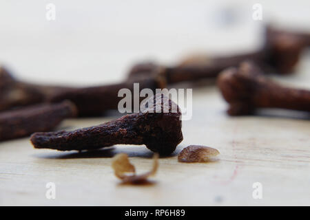 a closeup of a bunch of cloves Stock Photo