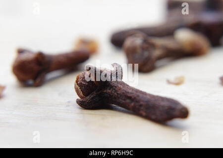 a closeup of a bunch of cloves Stock Photo