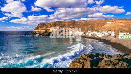 Beautiful El Puertito de los Molinos,Fuerteventura island,Spain. Stock Photo