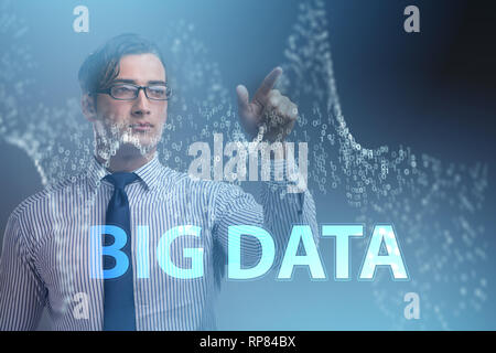 Fintech financial big data concept with analyst Stock Photo