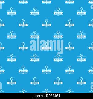 Welding service pattern vector seamless blue Stock Vector