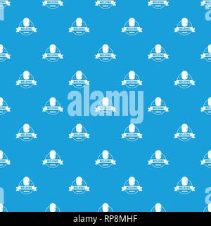 Welding mask pattern vector seamless blue Stock Vector
