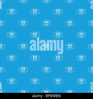 Welding pattern vector seamless blue Stock Vector
