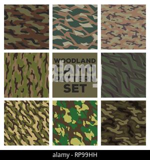 5 Seamless Camouflage Patterns