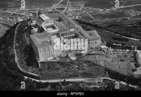 montecassino, abbey, lazio, italy 1930 Stock Photo