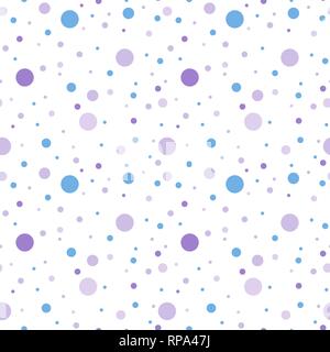 Seamless polka dots texture - spotted background vector. Stock Vector