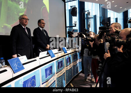 Brussels, Belgium. 21st February 2019. European Commission President Jean-Claude Juncker Alexandros Michailidis/Alamy Live News Stock Photo