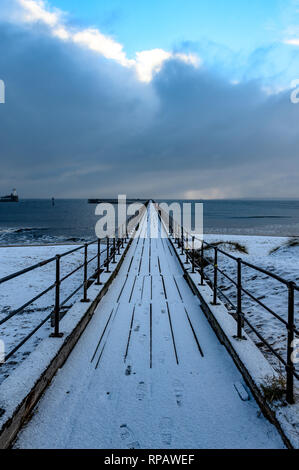 Blyth South Pier, Blyth, Northumberland, UK Stock Photo