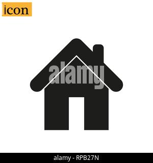 Home Icon in trendy flat style isolated on grey background. Homepage symbol for your web site design, logo, app, UI. Vector illustration, Stock Vector