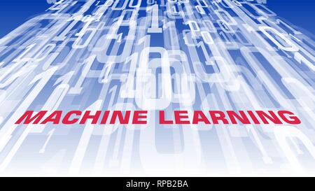 Machine learning algorithm vector idea, computer software conception Stock Vector