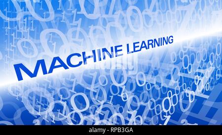 Deep neural network machine learning vector symbol conception, computer technology backdrop Stock Vector
