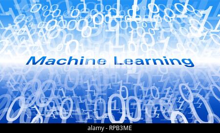 Digital world machine learning algorithm new software vector symbol, computer software code Stock Vector