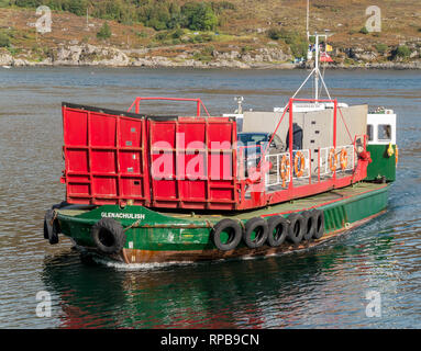 turntable ferry to the Isle of Skye, at Glenelg and Kylerhea, Isle of ...