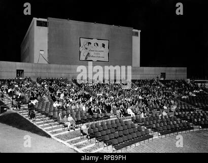 palazzo del cinema, lido di venezia 1950 Stock Photo