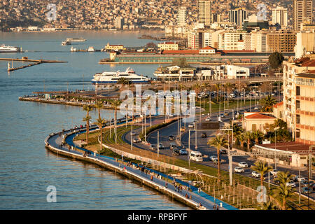 Mustafa Kemal Coastal Boulevard, Izmir, Turkey Stock Photo