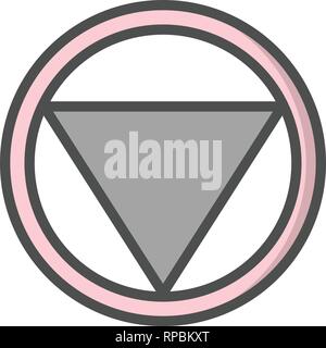 Vector Distance to stop Road Sign Icon Stock Vector