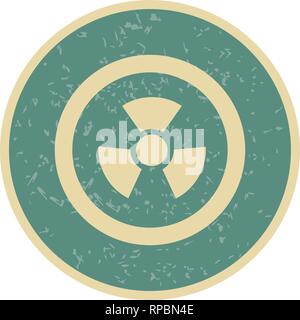Vector Radio Active Road Sign Icon Stock Vector
