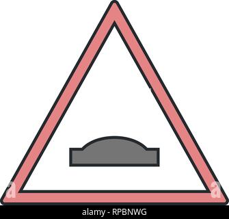 Vector Hump bridge Road Sign Icon Stock Vector Image & Art - Alamy