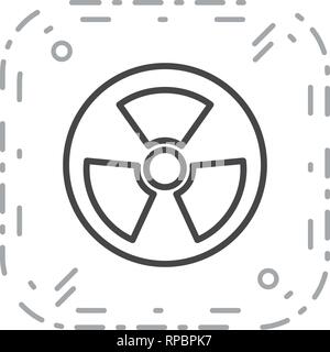 Vector Radio Active Road Sign Icon Stock Vector