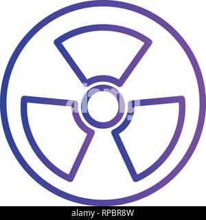 Vector Radio Active Road Sign Icon Stock Vector