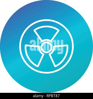 Vector Radio Active Road Sign Icon Stock Vector