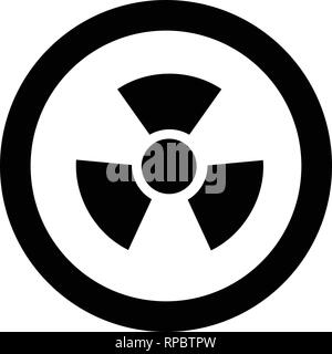 Vector Radio Active Road Sign Icon Stock Vector