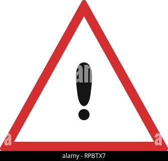 Vector Other dangers Road Sign Icon Stock Vector