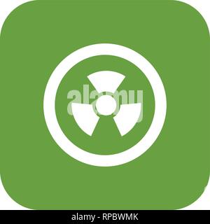 Vector Radio Active Road Sign Icon Stock Vector