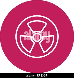 Vector Radio Active Road Sign Icon Stock Vector