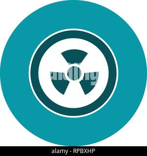 Vector Radio Active Road Sign Icon Stock Vector
