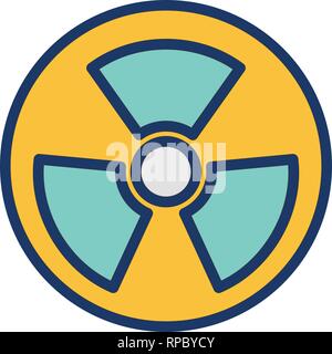 Vector Radio Active Road Sign Icon Stock Vector