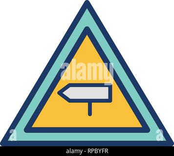 Vector Major cross road Road Sign Icon Stock Vector