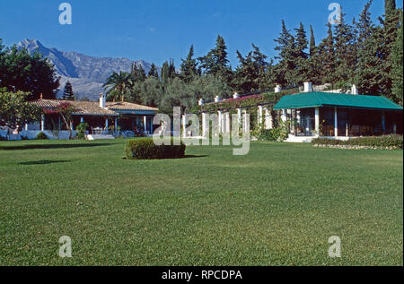 Die Casa Ann Mari, Anwesen von Gunilla Gräfin von Bismarck in Marbella, Spanien 1999. Gunilla Countess von Bismarck's 'Casa Ann Mari' at Marbella, Spain 1999. Stock Photo