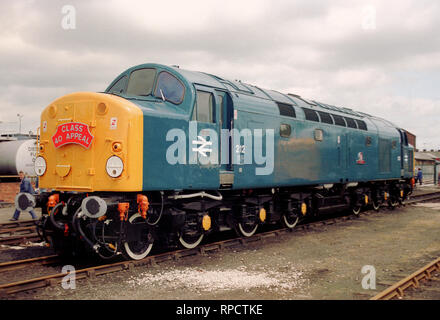 Class 40 diesel locomotive at Doncaster Stock Photo