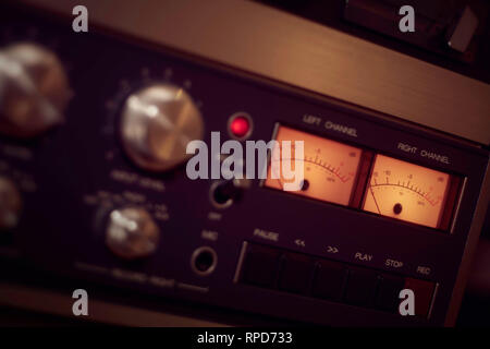 VU meters at 0db Stock Photo - Alamy