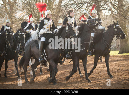 The Household Cavalry in London Stock Photo