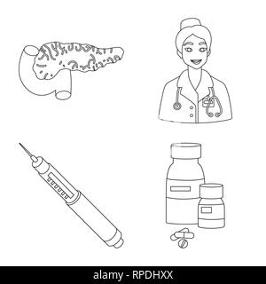 pancreas,nurse,insulin,bottle,organ,doctor,injection,pill,human,care,pharmacy,function,job,vitamin,medical,help,vaccine,capsule,endocrine,hospital,antibiotic,medication,patient,digestion,specialist,dose,anatomy,stethoscope,syringe,mellitus,diabetes,health,diet,symptom,disease,treatment,healthcare,medicine,set,vector,icon,illustration,isolated,collection,design,element,graphic,sign,outline,line Vector Vectors , Stock Vector