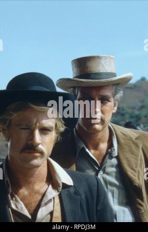 REDFORD,NEWMAN, BUTCH CASSIDY AND THE SUNDANCE KID, 1969 Stock Photo