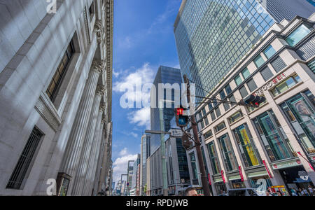 Mitsui Sumitomo Bank (SMBC) Main Building and Coredo Muromachi in Nihonbashi district, Chuo Ward. Stock Photo