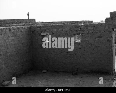 Building in Kuldhara - an abandoned village in Jaisalmer, Jaisalmer District, India Stock Photo