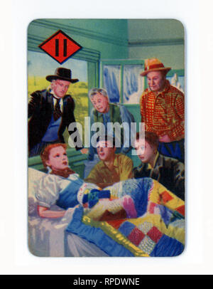 The Wizard of Oz card game produced in London in 1940 by Castell Brothers, Ltd. (Pepys brand) to coincide with the launch of the M.G.M. film in the UK in that year Stock Photo