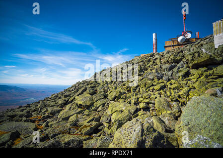 Scene from Mt. Washington in White Mountains, NH Stock Photo