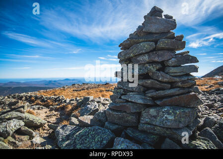 Scene from Mt. Washington in White Mountains, NH Stock Photo
