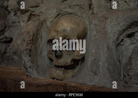 Monument from the First Serbian Uprising 1809.  built  by Turkish from the skulls of dead Serbian. The Tower of Skull Stock Photo