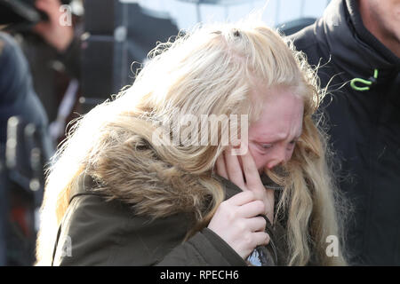 Georgina Lochrane leaving the High Court in Glasgow, where a teenager ...