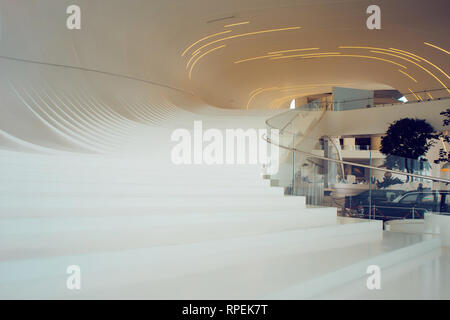 Interior view of The Heydar Aliyev Center,Baku,Azerbaijan Stock Photo ...