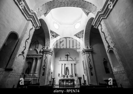 Templo Histórico La Purísima Concepción de Nuestra Señora de Caborca en Sonora  Mexico.  Antigua iglesia de Caborca Stock Photo